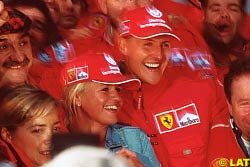 Schumacher with wife Corrina