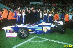 the launch of the Leeds Premier-1 car