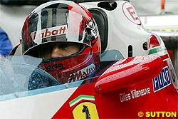 Villeneuve Drives his Father's Ferrari