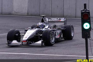 Winner David Coulthard, today