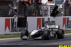 Spanish GP - winner Mika Hakkinen