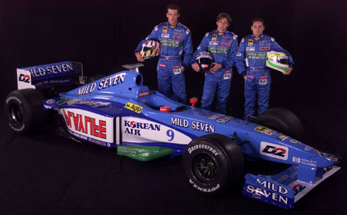 Alexander Wurz, Laurent Redon and Giancarlo Fisichella