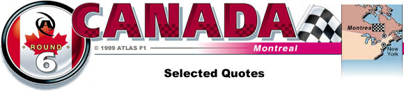 Today's Selected Quotes - Canadian GP