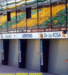 Arrows pits garage in Alberk Park, on Feb. 20th 1999