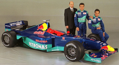 Peter Sauber, Jean Alesi and Pedro Diniz
