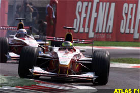 Ralf ahead of Zanardi, today