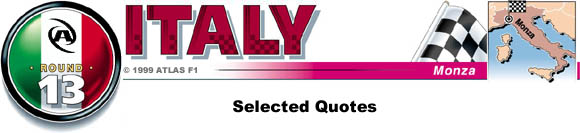 Today's Selected Quotes - Italian GP