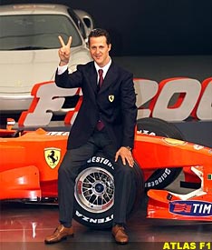 Michael Schumacher at the launch