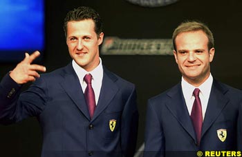 Schumacher and Barrichello
