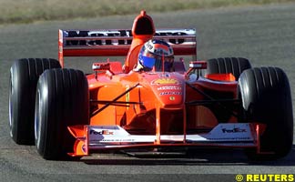 Schumacher at Fiorano, today
