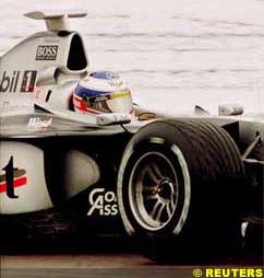 Hakkinen at Barcelona