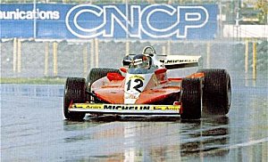 Villeneuve in the wet in 1978