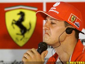 Schumacher ponders in today's press conference