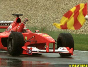 Michael Schumacher wins at home
