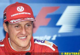 Michael Schumacher at the post-qualifying press conference, today