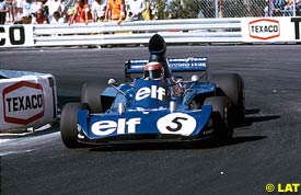 Stewart driving the Tyrrellin Monaco 73