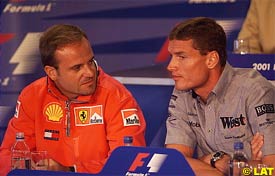 Barrichello and Coulthard, today