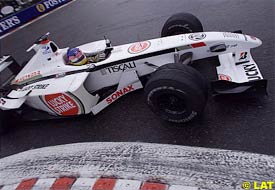 Jacques Villeneuve in action today