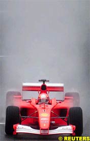 Michael Schumacher in action, today