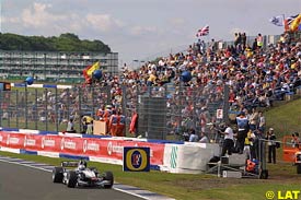 David Coulthard during today's warm up