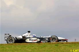 David Coulthard at Interlagos, today