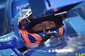 Button during qualifying