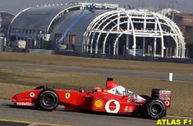 Schumacher, today at Fiorano