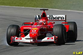 Schumacher Happy to be Using F2002