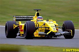 Jordan and Renault in Action at Silverstone