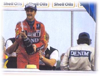 Nigel Mansell at the British GP
