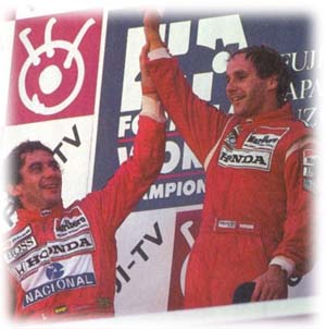Senna and Berger in Japan