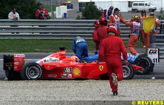 Schumacher and Fisichella retire
